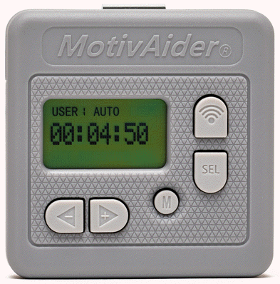The Gen5 MotivAider automatically keeps your attention focussed