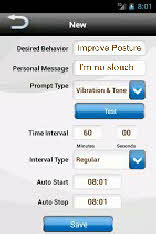 Motivaider For Mobile app main screen shot