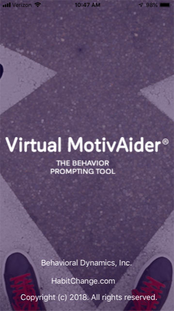 Virtual MotivAider splash screen